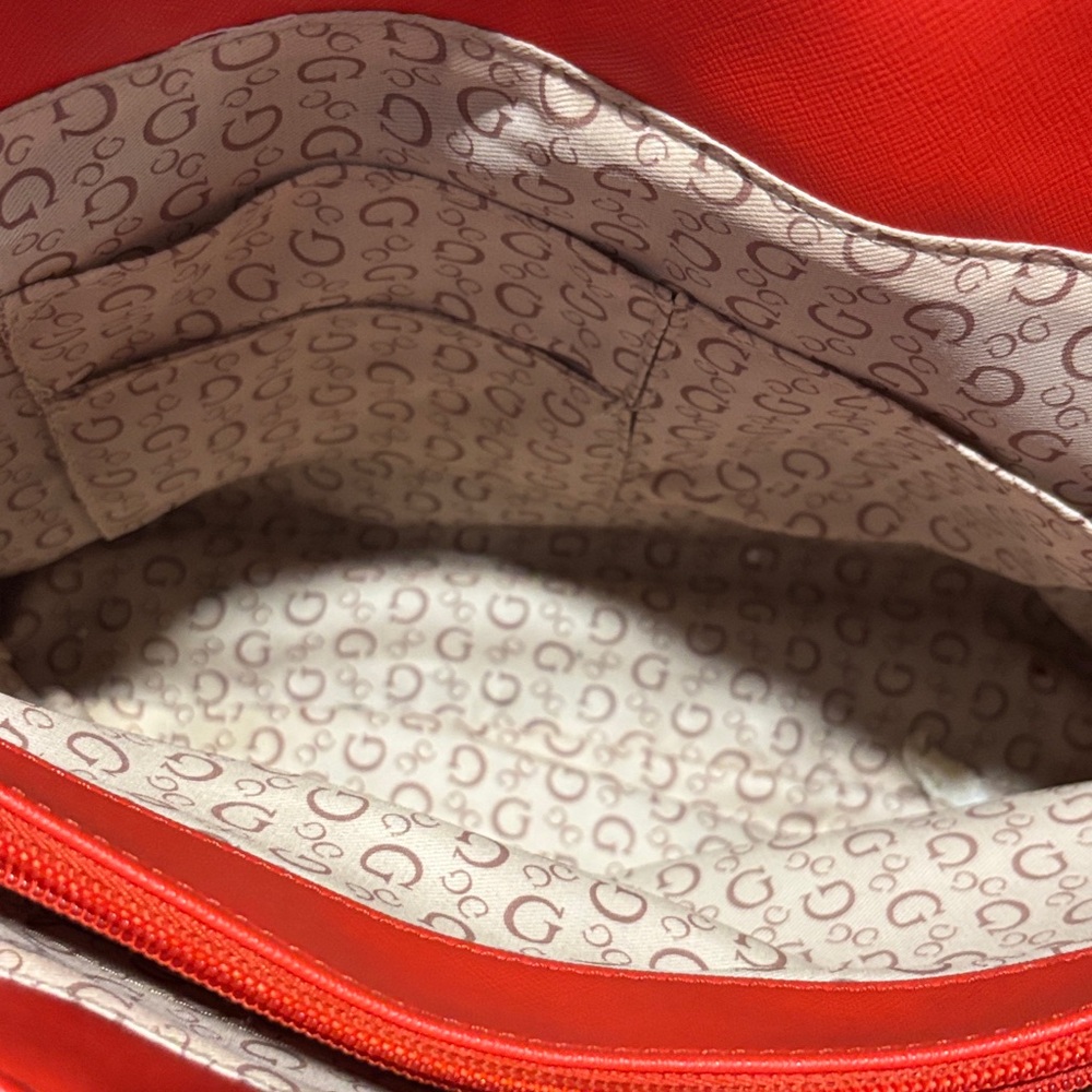 Guess Vibrant Red Tote Bag - Picture 3 of 7